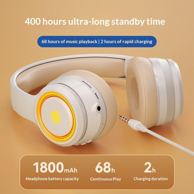 Fashionable On-ear Bluetooth Wireless Headphones