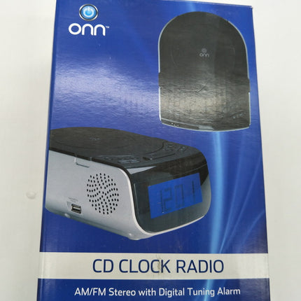 LCD Digital Alarm Dual Speakers  Radio CD Music Player