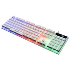 White illuminated single keybo