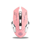2.4g Charging Mute Pink White