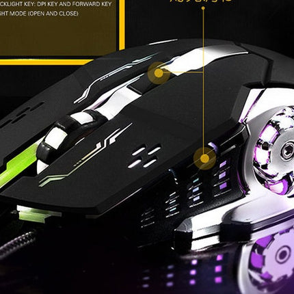 Mechanical Wired Gaming Luminous USB Gaming Mouse